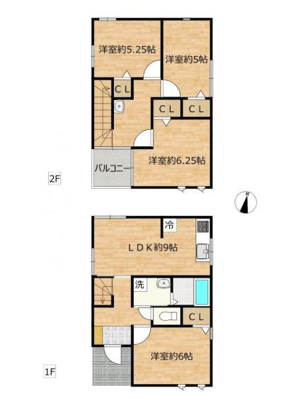 結城市結城　中古戸建の間取り