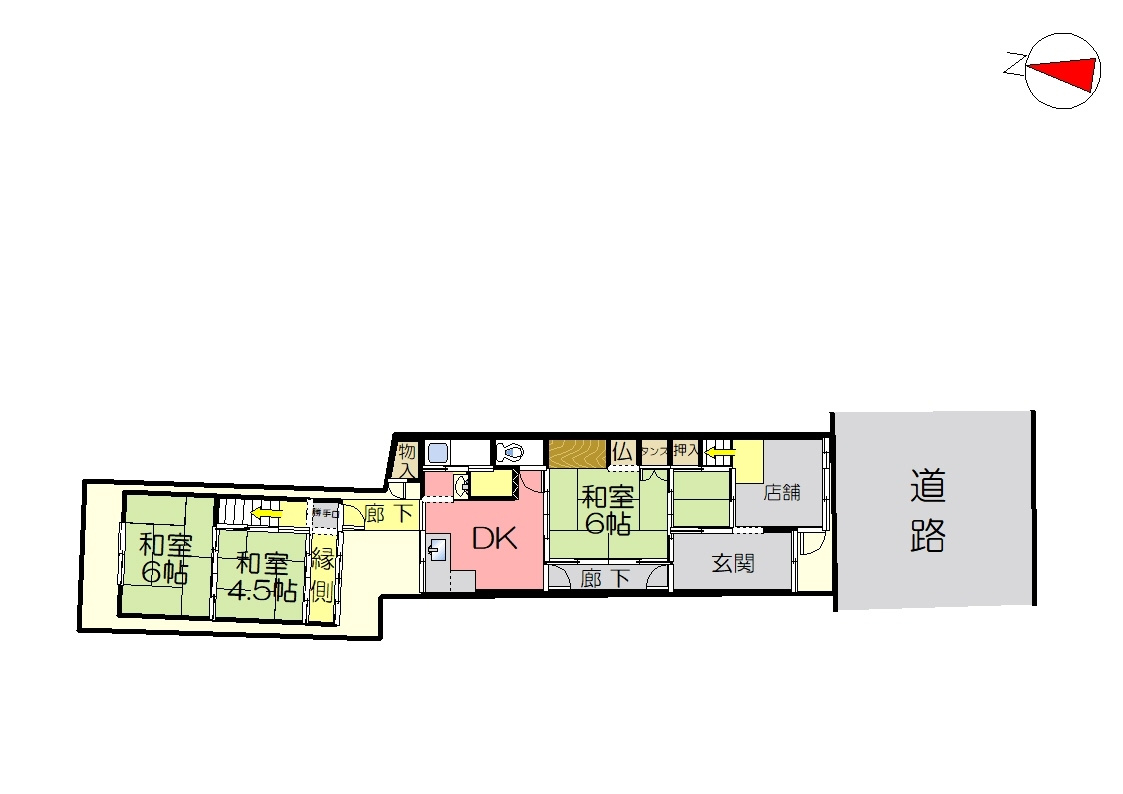 福知山市字裏ノの中古一戸建の区画図