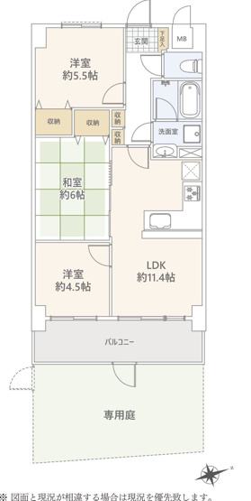 【間取り】 | ライオンズヒルズ町田第二 | 3LDKは、リビングダイニングキッチンと3つの居室がある間取り。ファミリー層に非常に人気の高い間取りで、広々としたリビングで家族団らんを楽しみ、個室でプライベートな時間も確保できるのが大きな魅力です。