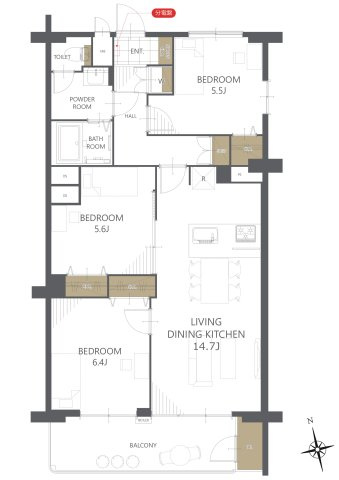 【間取り】新松戸ハイツ 