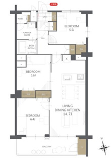 【間取り】新松戸ハイツ 