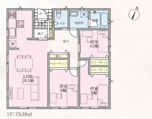 新築戸建　千曲市磯部第７　全２棟の間取り