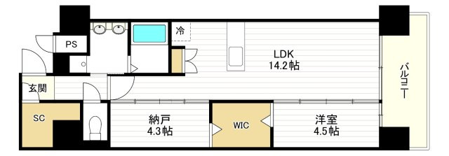 Ｄｒａｗ上本町の間取り