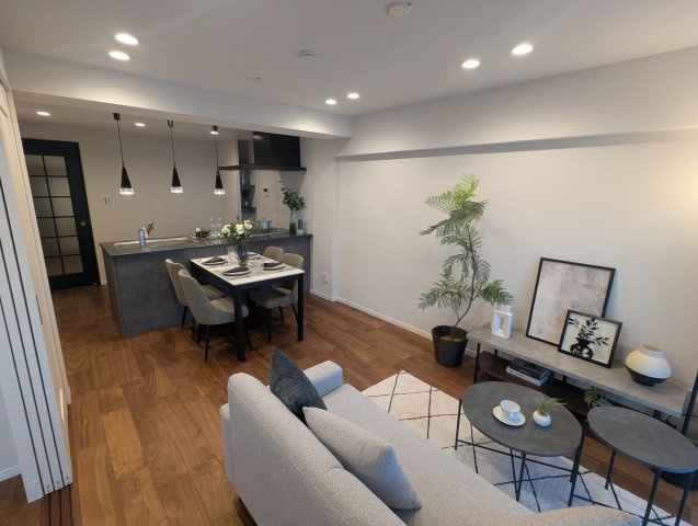 日商岩井木場マンションの居間・リビング