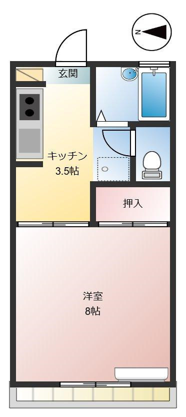 細井ハイツⅡの間取り