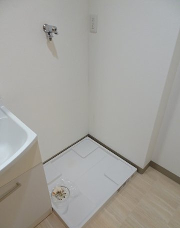 熊本市中央区水道町の賃貸マンションの洗面所