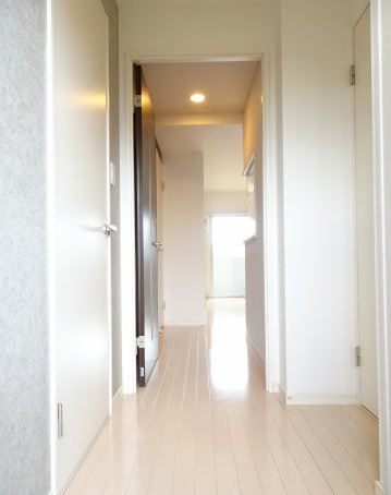 熊本市中央区水道町の賃貸マンションの玄関