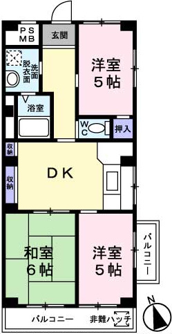 コスミック湘南の間取り