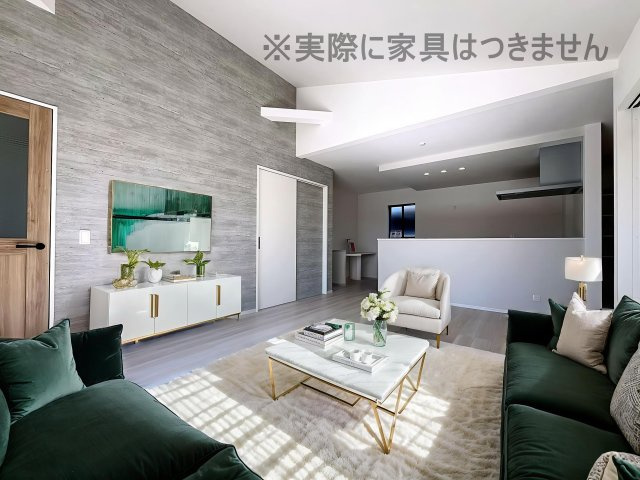 新築戸建・新築建売　伊達郡桑折町4期　醸芳小・醸芳中の居間・リビング