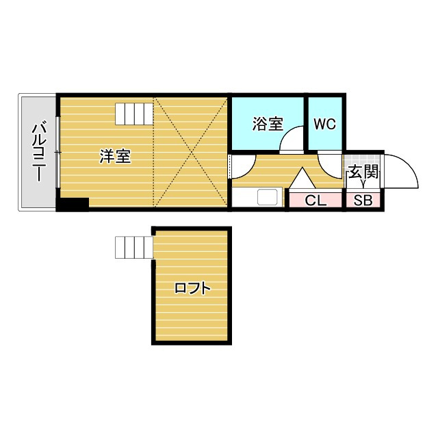 ロイヤルハイツ西淡路Ⅱの間取り