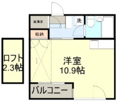 静岡県田方郡函南町　一棟アパートの間取り