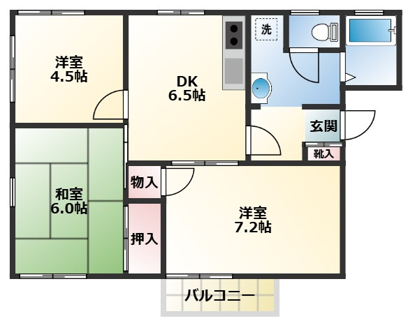 ヴィラシェリーの間取り