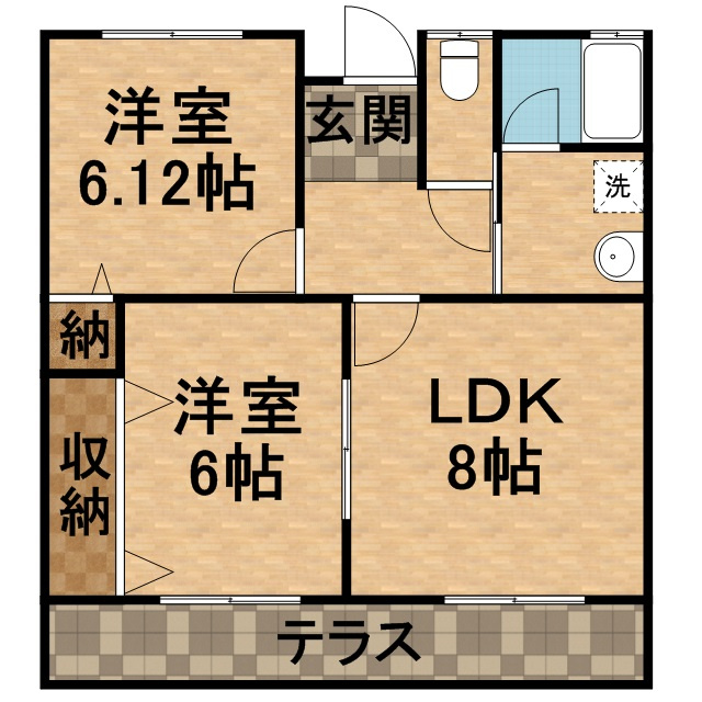 シャンドゥオルキデの間取り
