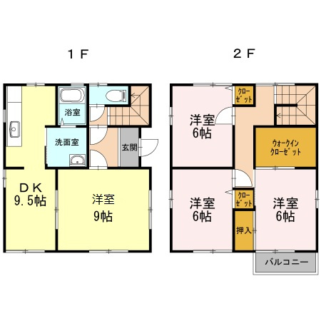 万々 戸建D-room 東棟の間取り