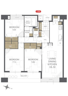 【間取り】レジデンス行徳 