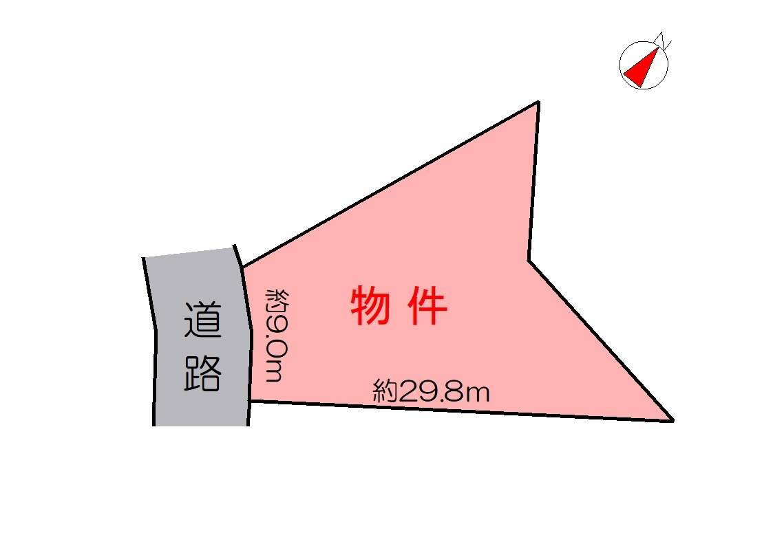 宮津市字日置の売地の土地図