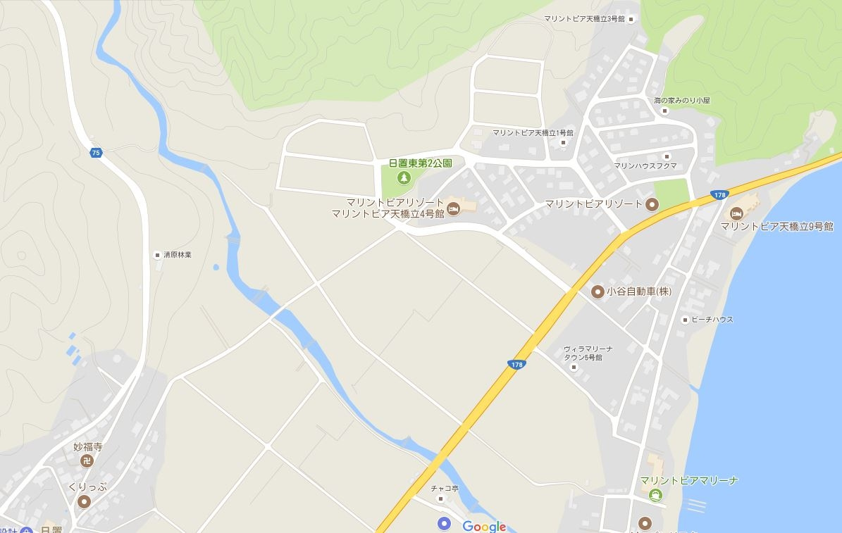 宮津市字日置の売地の地図