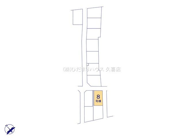 久喜市久喜東10期　新築一戸建て　08　グラファーレの区画図|全13棟