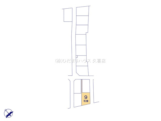 久喜市久喜東10期　新築一戸建て　09　グラファーレの区画図|全13棟
