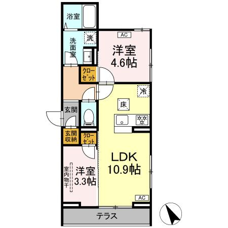【間取り】 | クロエ橋本