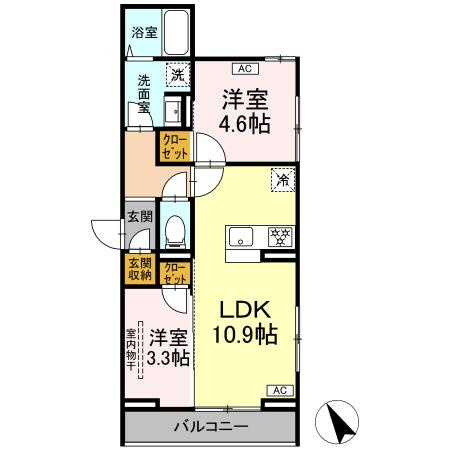 【間取り】 | クロエ橋本