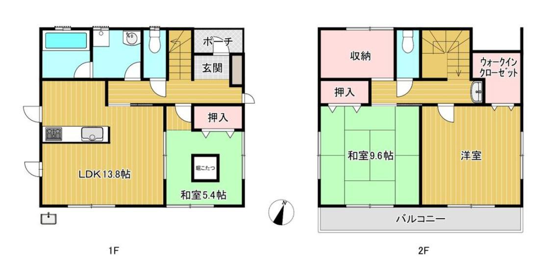取手市新取手5丁目　中古戸建の間取り