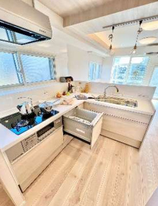 寿マンションのキッチン|使いやすいキッチンです