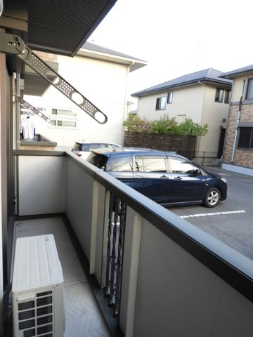 クラウディア　B棟のバルコニー