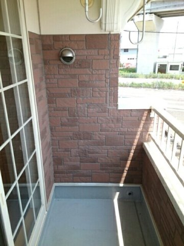 宇塚ハイツのバルコニー