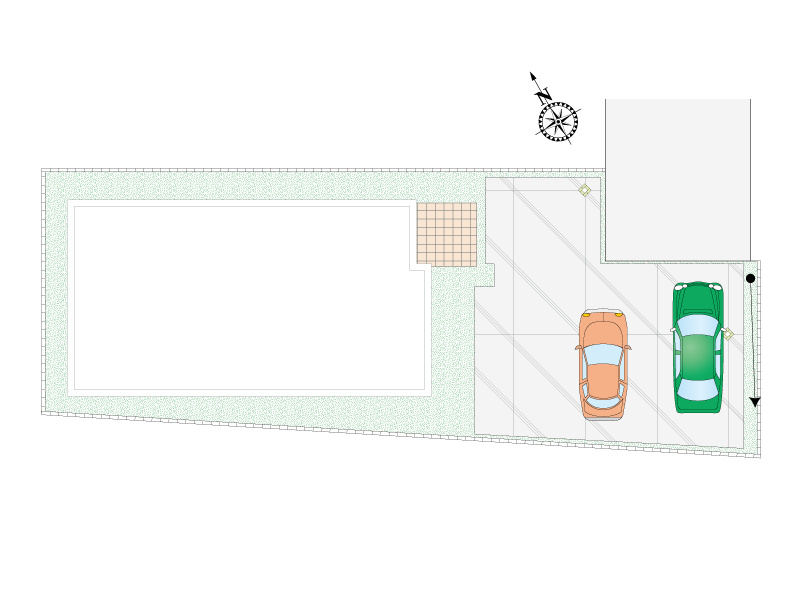 【川越市砂新田5丁目5号棟 区画図】