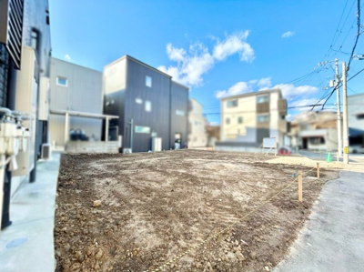 【前面道路含む現地写真】 | 豊中市三和町　土地　注文住宅　建築条件なし