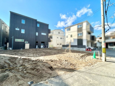 【前面道路含む現地写真】 | 豊中市三和町　土地　注文住宅　建築条件なし