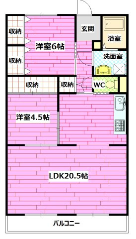 グリーンゼファーの間取り