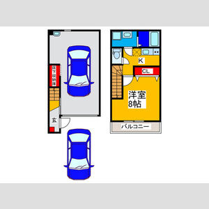 East Garage Placeの間取り