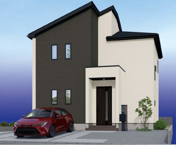 熊谷市肥塚　GRAFARE　全1棟の外観パース|■完成予想図になります。