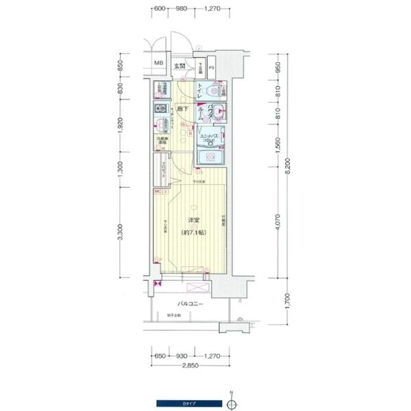 プレサンス THE 栄の間取り