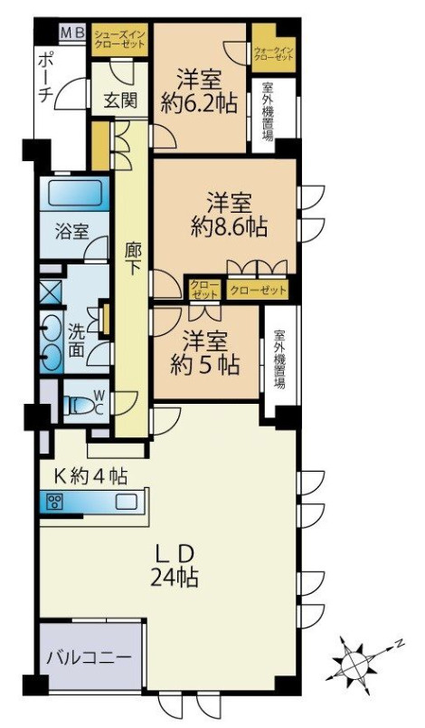 Brillia平尾浄水の間取り