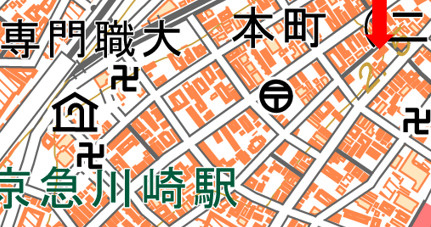 川崎市川崎区　一棟マンションの地図