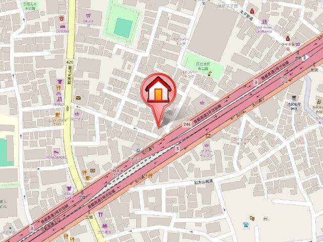 レジディア池尻大橋の地図