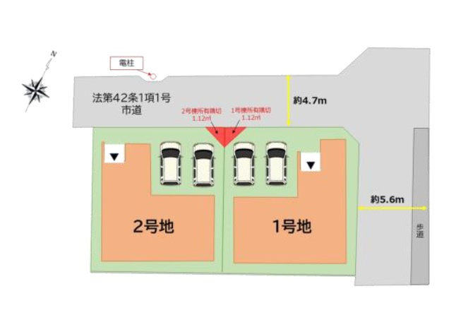 福岡市南区弥永2丁目第3-2棟（1号棟）の区画図|配置図