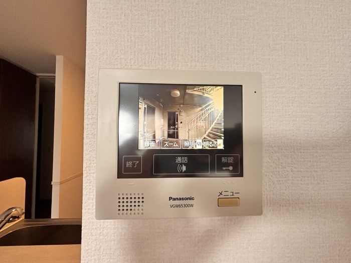 カーサステラⅡのセキュリティ|TVモニター付きで安心です☆