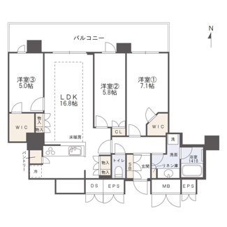 【間取り】 | 北浜ミッドタワー | 【間取り】