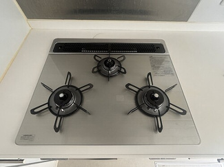 【キッチン】 | クオリア代々木 | 3口ガスコンロ