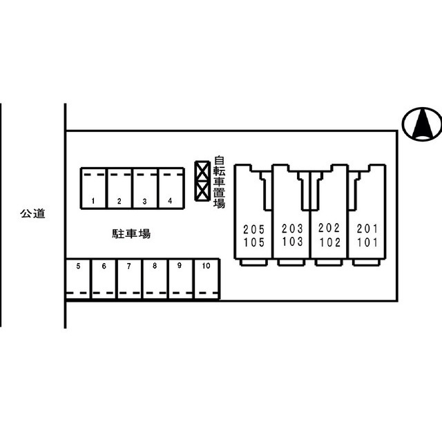 ボンヌ・シャンスの駐車場