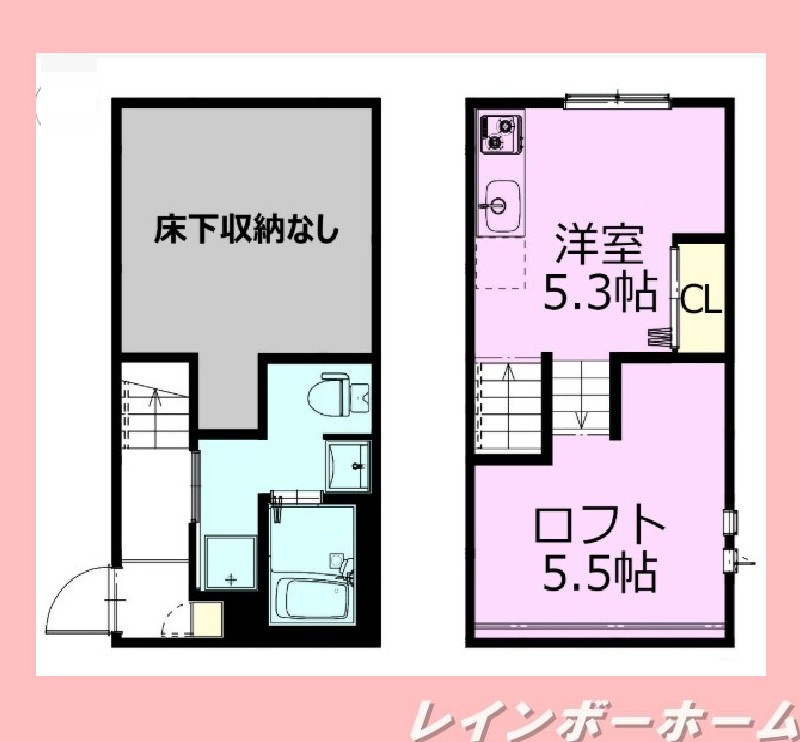火災保険は貸主負担♪二人入居可♪オートロック♪デザイナーズ♪の間取り