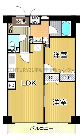 【間取り】 | 難波スカイハイツ | 室内リフォーム済（令和７年５月実施）