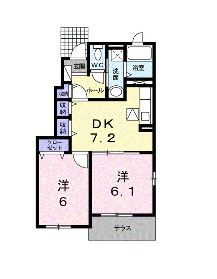 【間取り】 | グレイス　Ｖｉｌｌａ　Ⅱ