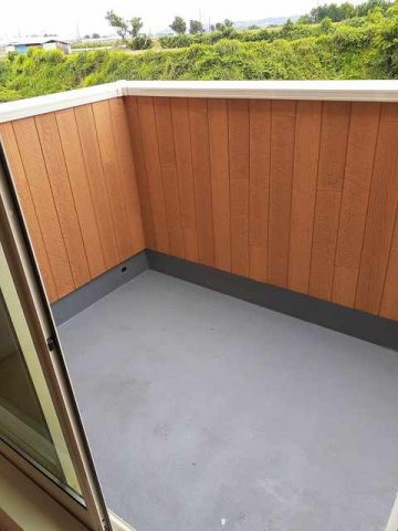 ドリームハイツＤのバルコニー