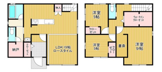 【間取り】 | 川西２丁目　中古住宅