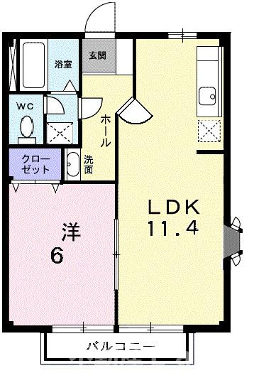 サニーフラットⅠの間取り